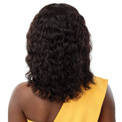 Outre The Daily Unprocessed Human Hair Lace Part Wig - Wet & Wavy Natural Wave 16