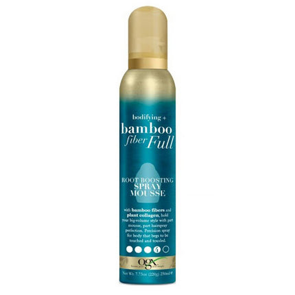 OGX Bodifying + Bamboo Fiber Full Root Boosting Spray Mousse 7.75oz
