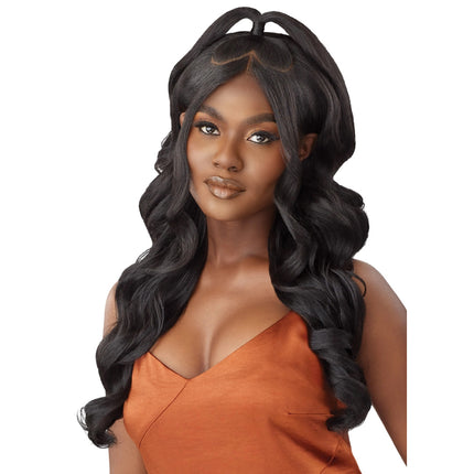 Outre Human Hair Blend 5x5 Lace Closure Wig - Hhb Body Curl 24"