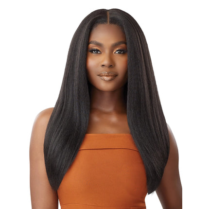 Outre Human Hair Blend 5x5 Lace Closure Wig - Hhb-kinky Straight 24"