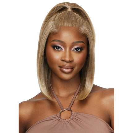 Outre Human Hair Blend 5x5 Lace Closure Wig - Hhb-natural Yaki 14"