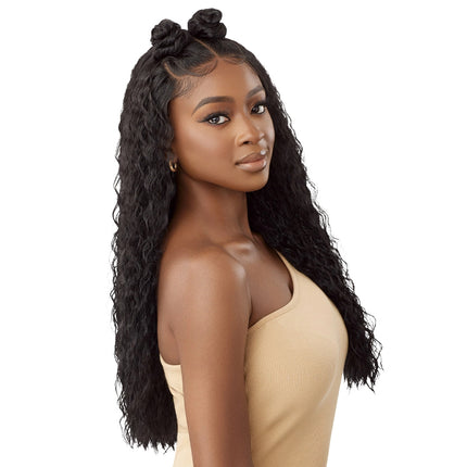 Outre Human Hair Blend 5x5 Lace Closure Wig - Hhb Peruvian Water Wave 24"
