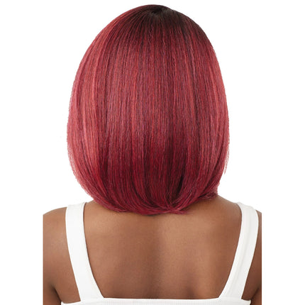 Outre Synthetic Sleek Lay Part Hd Transparent Lace Front Wig - Rudy