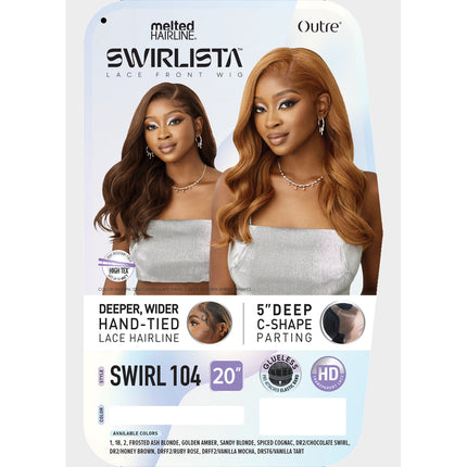 Outre Synthetic Melted Hairline Hd Lace Front Wig - Swirl104