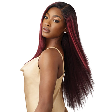 Outre Human Hair Blend 5x5 Lace Closure Wig - Hhb Yaki Straight 26"