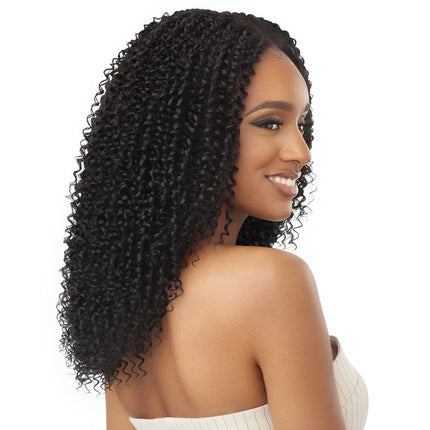 Outre Big Beautiful Human Hair Blend U Part Cap Leave Out Wig - Passion Coils 20