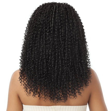 Outre Big Beautiful Human Hair Blend U Part Cap Leave Out Wig - Passion Coils 20