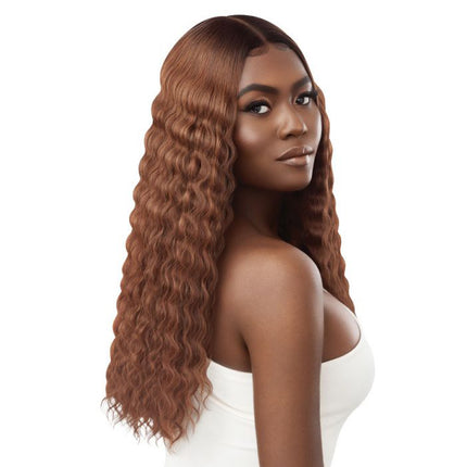 Outre Synthetic Sleeklay Part Hd Lace Front Wig - Perla