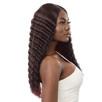 Outre Synthetic Sleeklay Part Hd Lace Front Wig - Perla