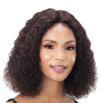 Mayde Beauty 100% Human Hair 5" Lace And Lace Front Wig - Sassy Deep