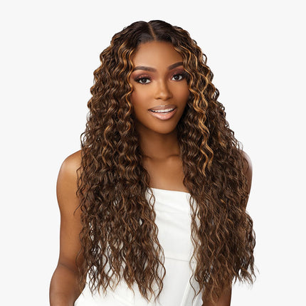 Sensationnel Human Hair Blend Butta Hd Lace Front Wig - Water Deep 28"