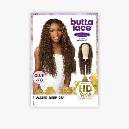 Sensationnel Human Hair Blend Butta Hd Lace Front Wig - Water Deep 28"