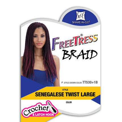 Single Twist Large - Freetress Braid Bulk Crochet Senegal Braiding Hair