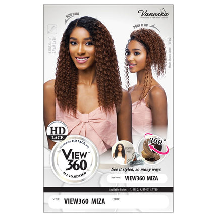 Vanessa Synthetic Hd Swissilk Lace Wig - View 360 Miza