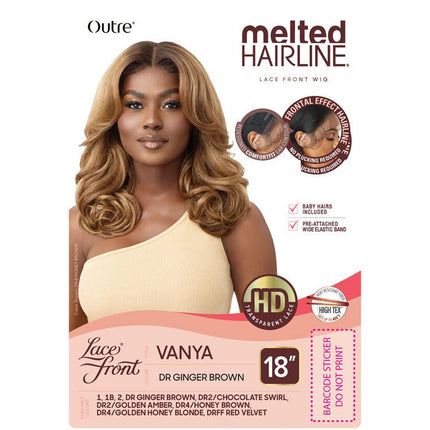 Outre Synthetic Melted Hairline Hd Lace Front Wig - Vanya