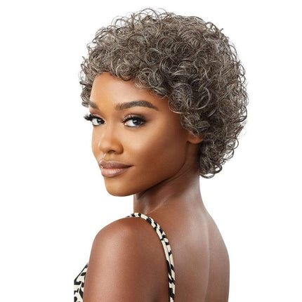 Fab & Fly Gray Glamour Unprocessed Human Hair Wig -veronica