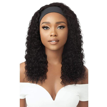 Outre Human Hair Headband Wig - Wet & Wavy Boho Deep 20