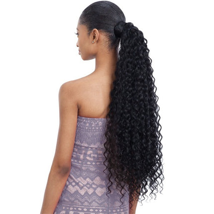Organique Mastermix Synthetic Pony Pro Wrap Around Ponytail - Super Curl 32"