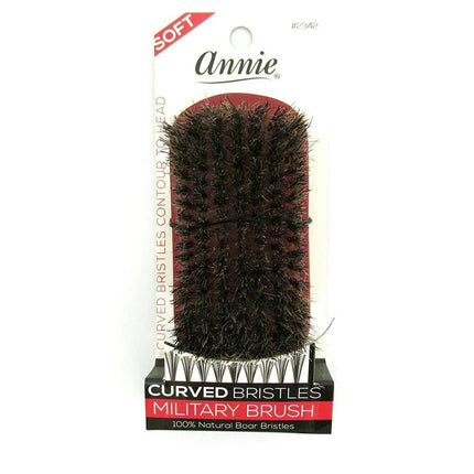 [Annie] Soft Curved Bristles Military Brush - #2342