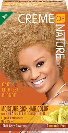 [Creme Of Nature] Moisture-Rich Hair Color Dye Kit W/ Shea Butter Conditioner