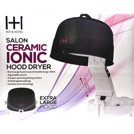 Hot & Hotter Salon Ceramic Ionic Hood Dryer #5916