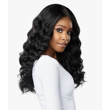 Sensationnel Human Hair Blend Butta Hd Lace Front Wig - Deep Wave 20