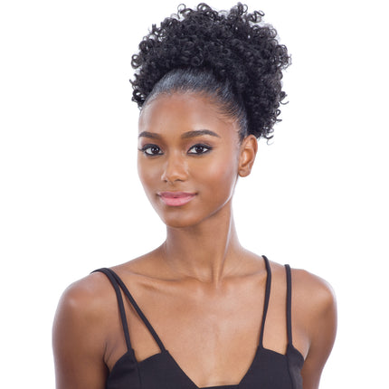 Pop Bobo - Freetress Equal Synthetic Drawstring Ponytail & Bang