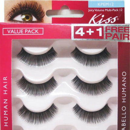 [I-Envy] Premium Human Hair Multi-Pack 10 Lashes, Juicy Volume 01