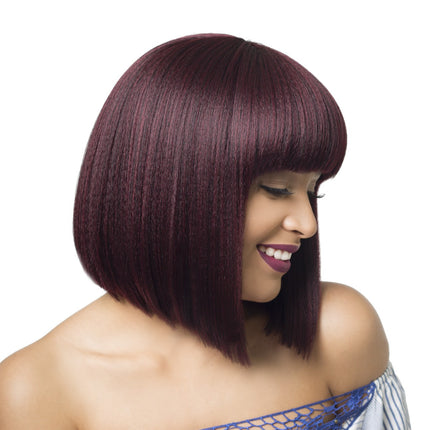 Mega Bobo - Hair Topic Synthetic Bang Short Straight Bob Style Wig