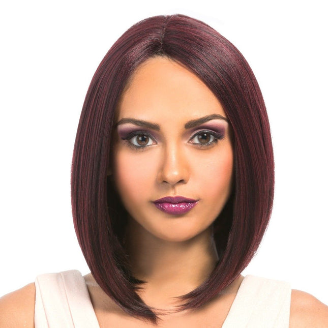 Mega Lace 110 - Hair Topic Synthetic Deep L Part Lace Front Wig Medium Bob